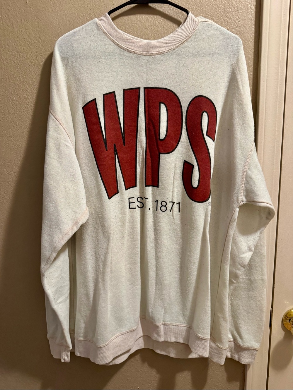 WPS Cream Crewneck Sweatshirt